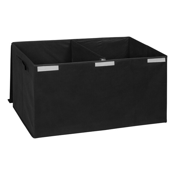 Storage Trunk, Black, Fabric, 30 In W, 16 In H